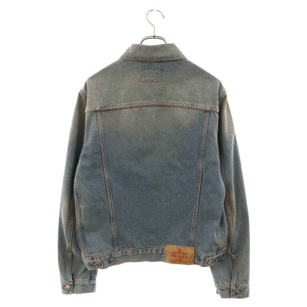 PRADA (プラダ) 23AW デニム ブルゾンジャケット 三角プレート