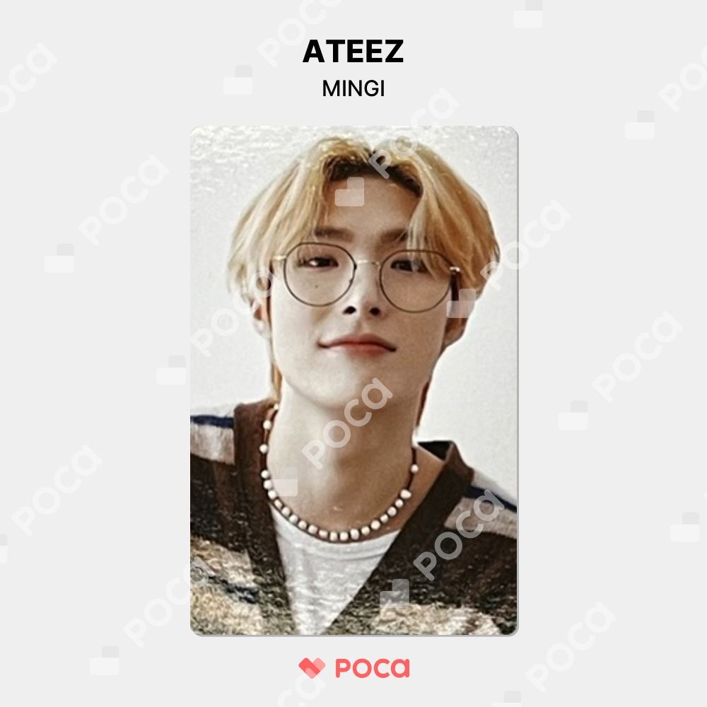ATEEZ ヨーロッパ POP UP 特典トレカ　ミンギ ATEEZ ミンギ JUMP UP 特典 トレカ ラキドロ くちぱっち - メルカリ