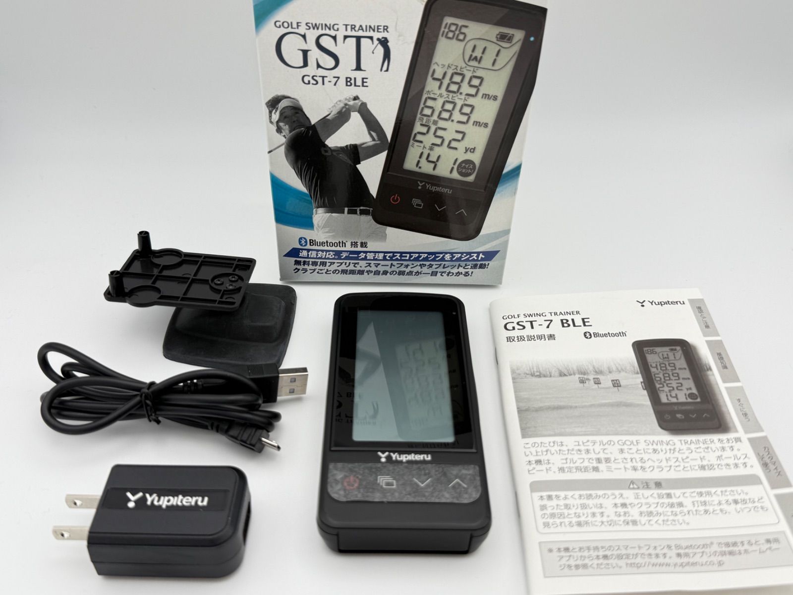 Yupiteru ユピテル ゴルフスイングトレーナー GST-7 BLE 付属品フルセット