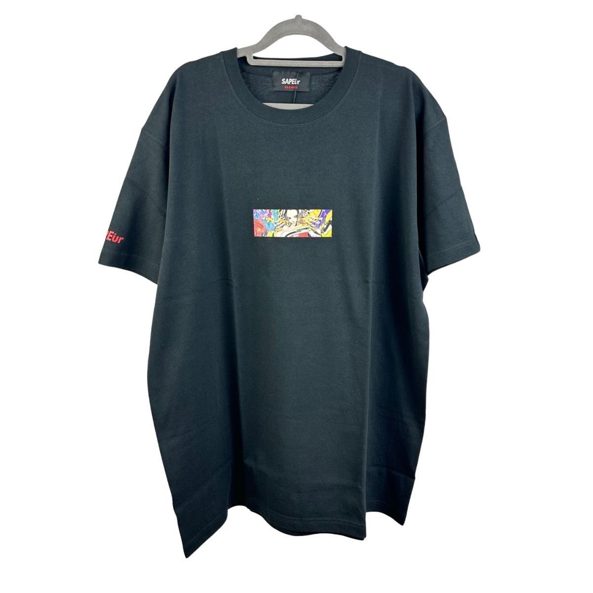 【新品】SAPEur×ONE PIECE　サプール×ワンピース　ボアハンコック ボックスロゴ　Tシャツ コラボ　ブラック　Tシャツ　XXL