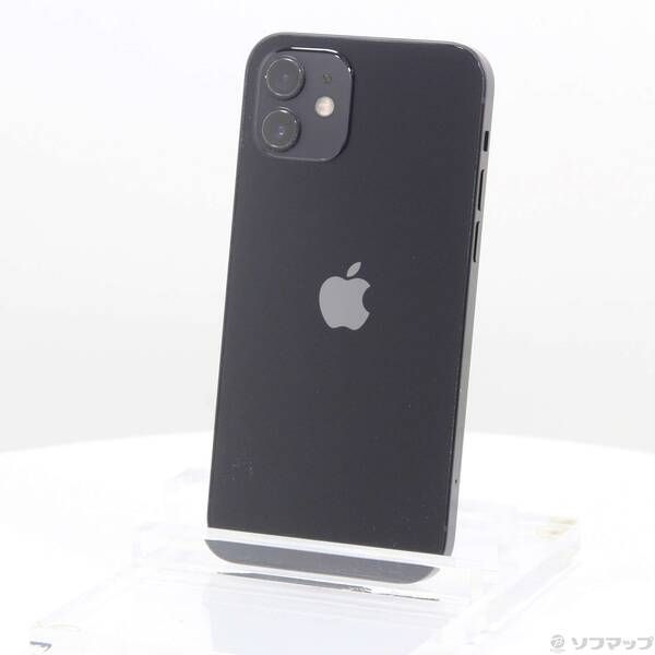 中古品〕 iPhone12 64GB ブラック MGHN3J／A SIMフリー【295