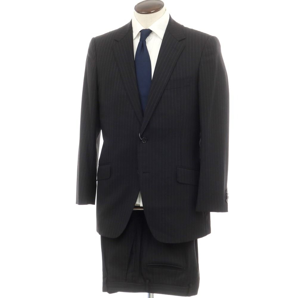中古】アレグリ Allegri ウール ストライプ 2つボタンスーツ 中古】アレグリ Allegri ウール ストライプ 2つボタンスーツ