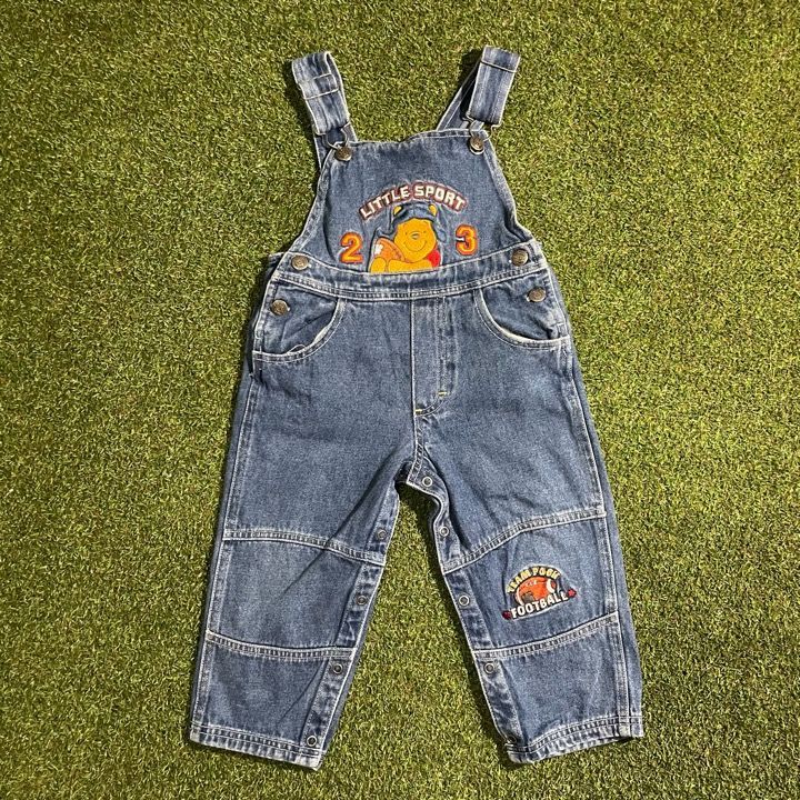 希少 くまのプーさん ディズニー オーバーオール ビンテージ レトロ デニム OneMall provides Mercari products: 915❣️【激レア90s】くまのプー