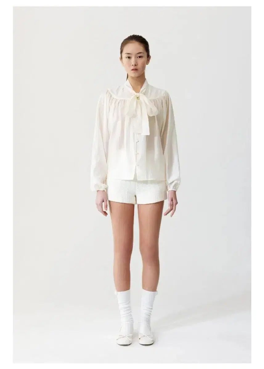 THETIS スカーフ タイ シャーリング ブラウス