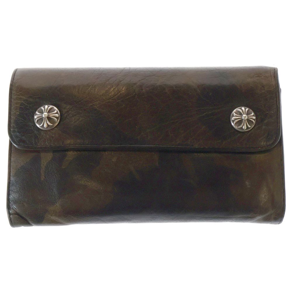 正規品 CHROME HEARTS クロムハーツ カモフラウェーブウォレット財布 CHROME HEARTS (クロムハーツ) WAVE WALETT ウェーブ ウォレット