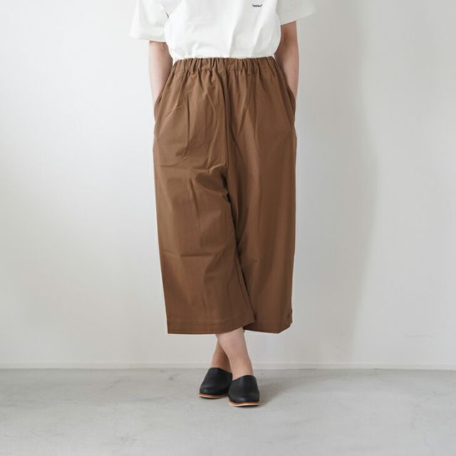 MANUAL ALPHABET (マニュアルアルファベット) | JOURPANTS BALLOON (brown / ecru) | ボトムス シンプル お洒落