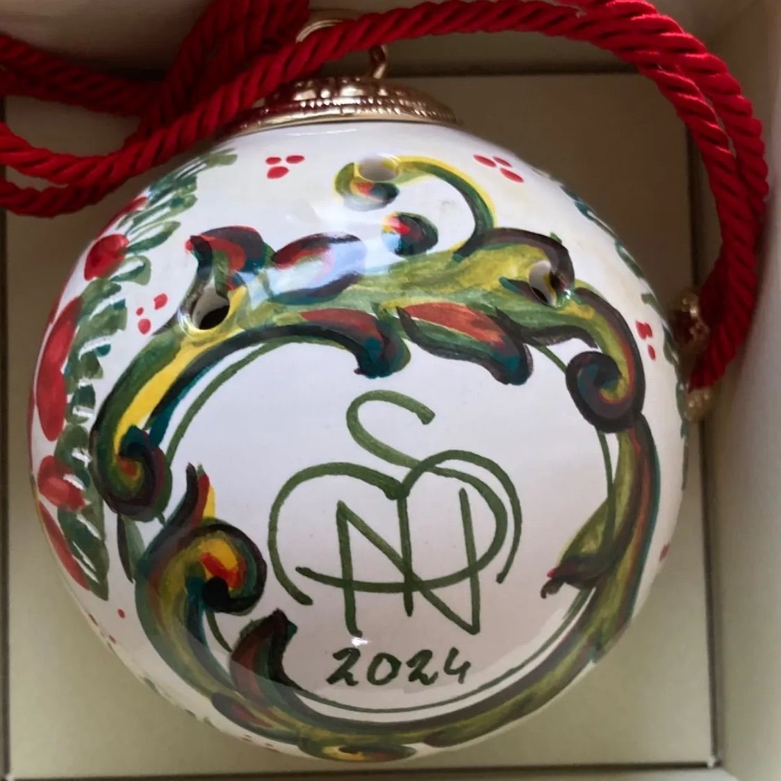 ◆サンタマリアノヴェッラ◆ポプリ用セラミックボール◆ゴールド