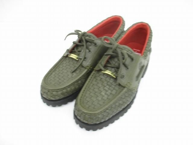 優 ティンバーランド Timberland ×シュプリーム スリーアイ スニーカー レザー 25cm カーキ ユニセックス