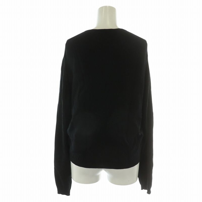 シャネル CHANEL カーディガン カットソー 長袖 ココマークボタン ウール 黒 ブラック /KW ■GY12 レディース シャネル CHANEL カーディガン カットソー 長袖 ココマーク