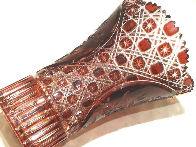 美品 Meissen マイセン クリスタル ミスティックフラワー 花瓶