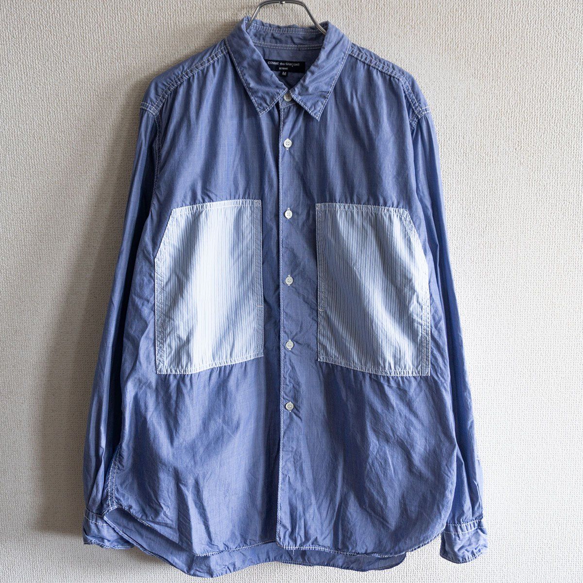 AD2007 COMME des GARCONS HOMME 00S デザイン シャツ M コムデギャルソンオム 25090477