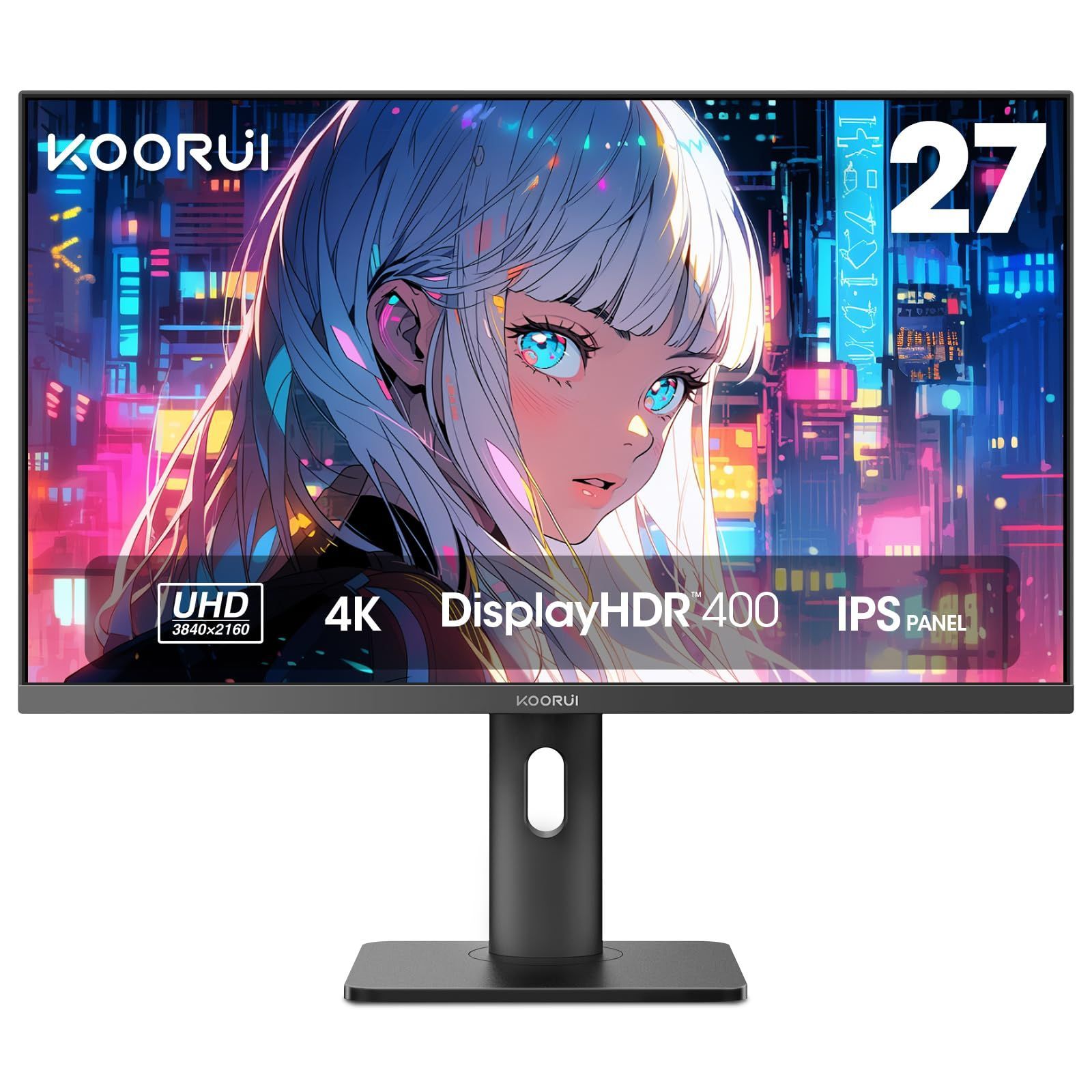 特価商品】モニター KOORUI 27インチ 4K ゲーミングモニター 