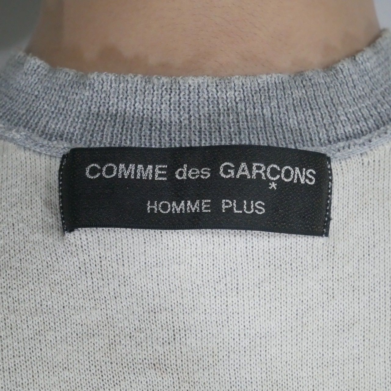 ad2003 comme des garçons homme plus message designed reversible vest