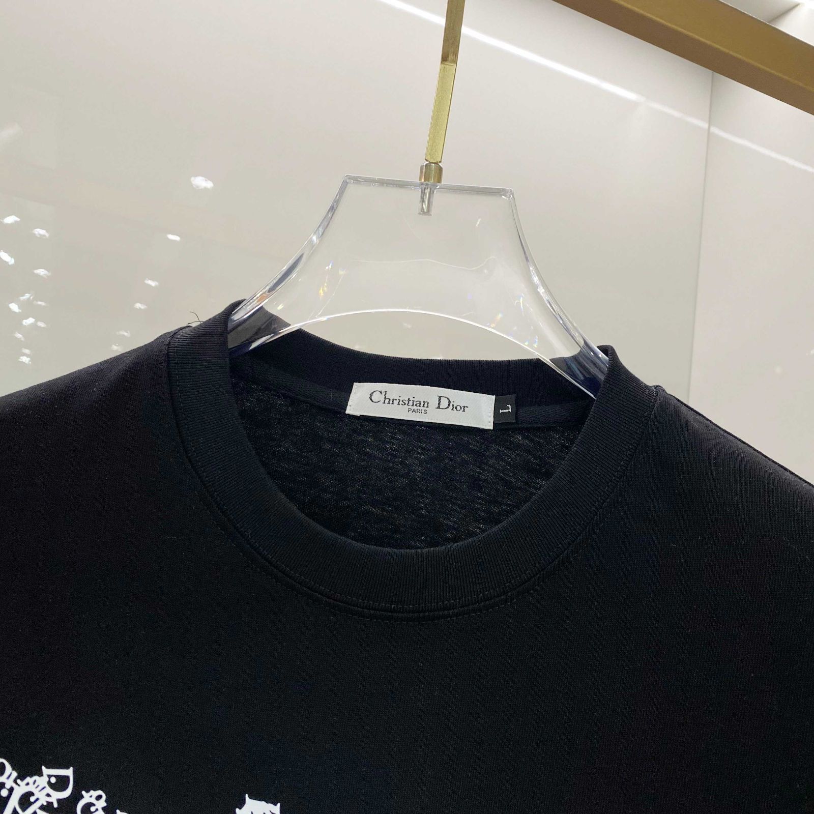 今日特価】DIOR ディオール 25SS プレミアムプリント 円領 T
