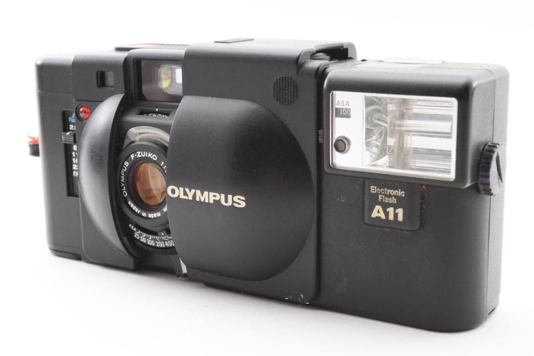 【完動品】 オリンパスOLYMPUS XA初代+A11フィルムカメラ動作確認済み 完動品】OLYMPUS 初代 XA フィルムカメラ 動作確認済み（✨完動