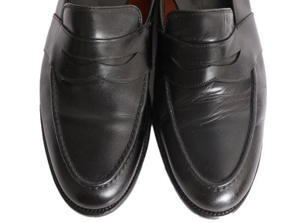 【お得なクーポン配布中!】 USA製 アレンエドモンズ ペニー ローファー 11 29cm 中古 Allen Edmonds Randolph 革靴 レザー シューズ モックトゥ ブラック 大きいサイズ