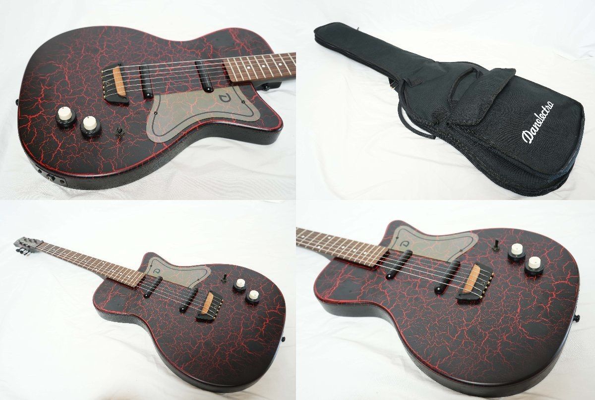 ☆Danelectro☆MODEL '56 マットブラック＆レッドクラックル