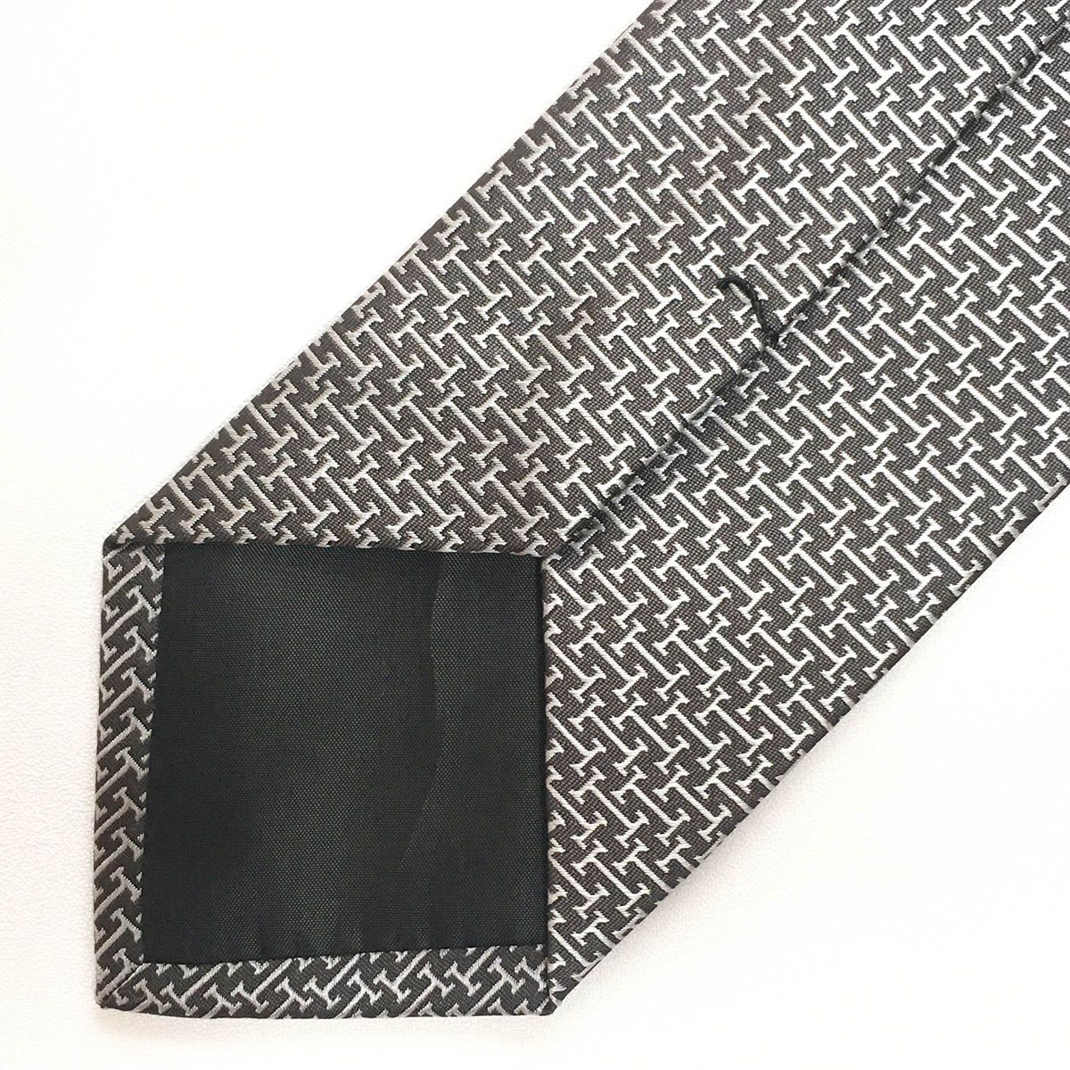 美品 エルメス HERMES ネクタイ シルク100% フランス製 ダーク