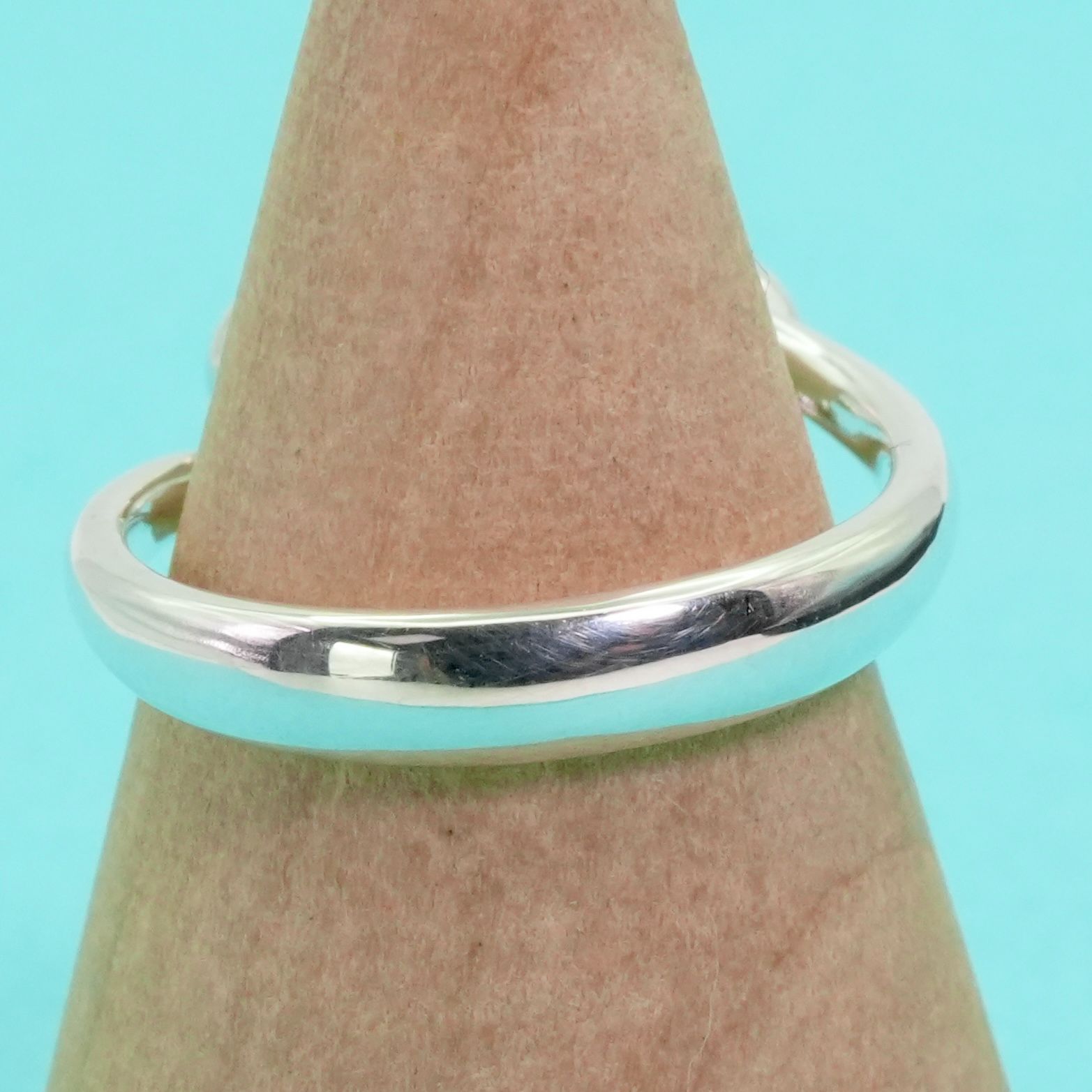 極美品6号 ティファニー オープンウェーブ シルバー リング/24-5708S