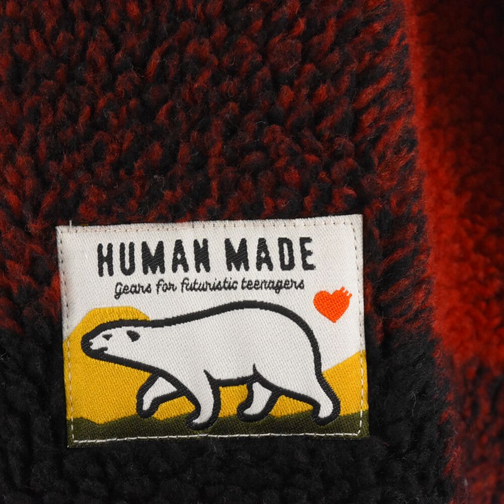 HUMAN MADE (ヒューマンメイド) 22AW Check Boa Fleece Jacket