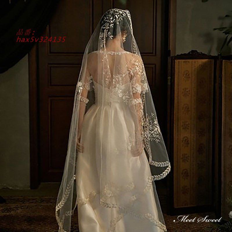 ウエディングベール ウェディングベール コーム付き マリアベール ミドルベール ロングベール 前撮り 披露宴 結婚式 花嫁 ブライダル ホワイト米 二次会 hax5v324135