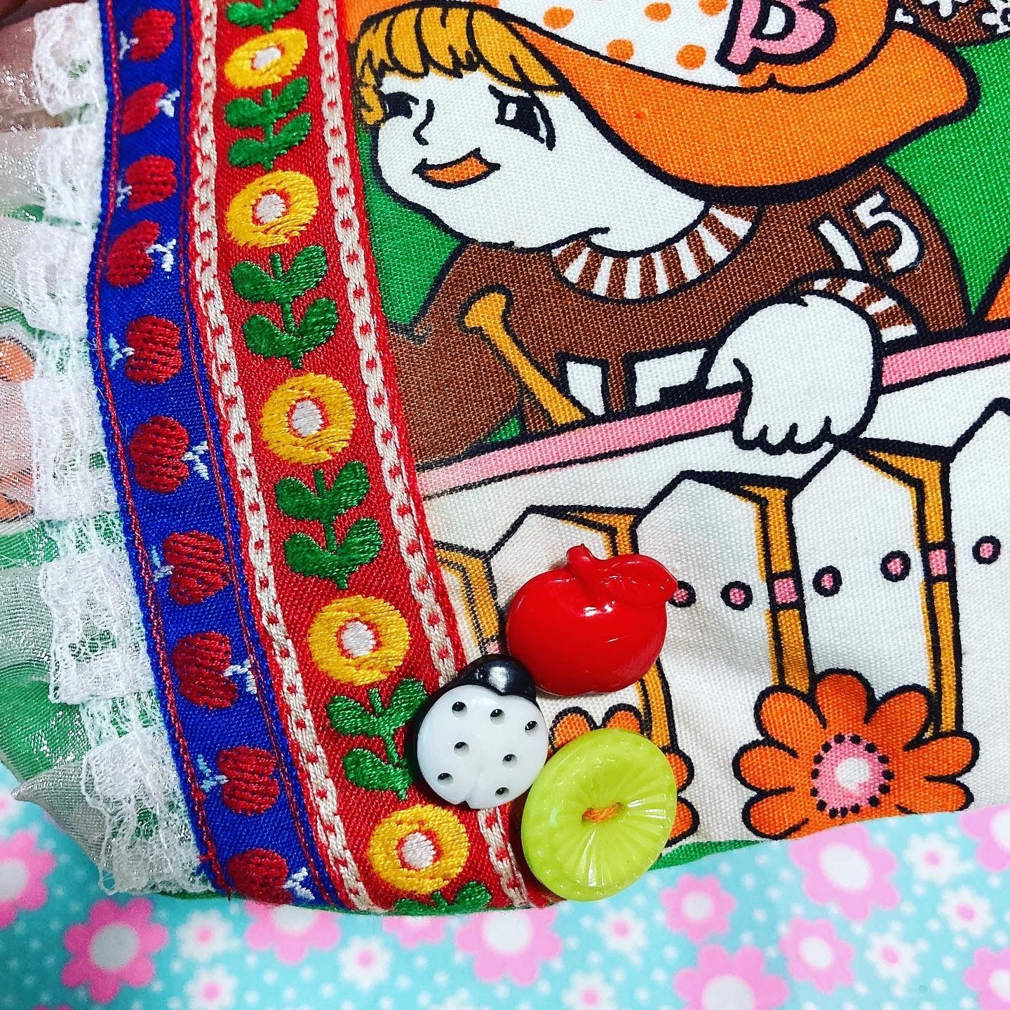 ハンドメイド☆昭和レトロ ヴィンテージ がま口ポーチ - メルカリ