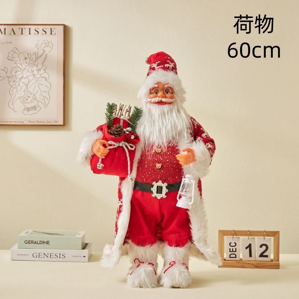 サンタクロース 置物 クリスマス オーナメント ぬいぐるみ サンタ 飾り 贈り物 人形 クリスマスプレゼント 荷物 kjid261