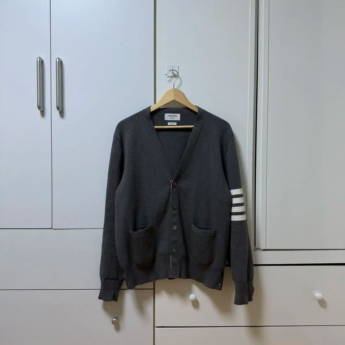 4 Thom Browne トム ブラウン 四本サイドライン ミラノステッチ カーディガン