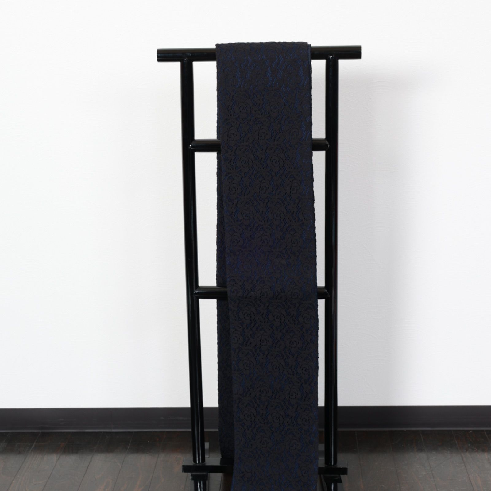 半巾帯 レース 黒 花 SS21