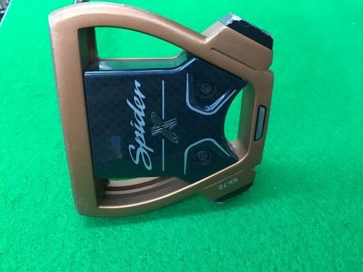 テーラーメイド Spider X COPPER|WHITE シングルベンド 34インチ パター PT スチール ブラック フレックスその他 メンズ 男性用 右利き 右用 Cランク ゴルフクラブ