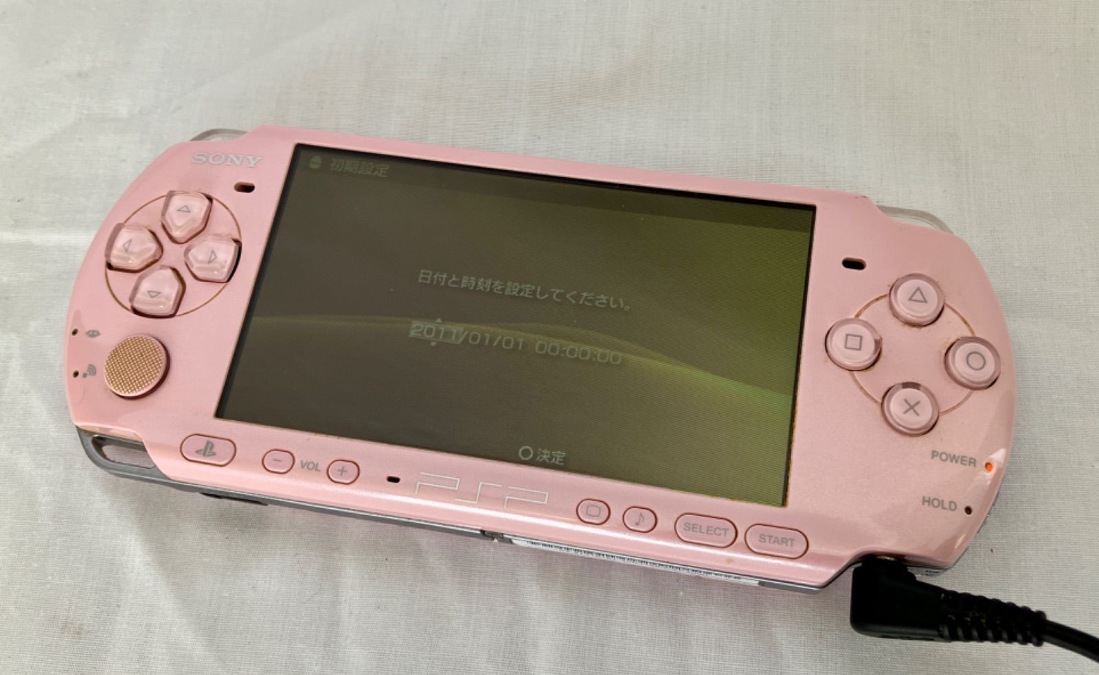 ジャンク品 SONY/ソニー PSP-3000 プレイステーション・ポータブル ピンク 本体のみ 現状渡し