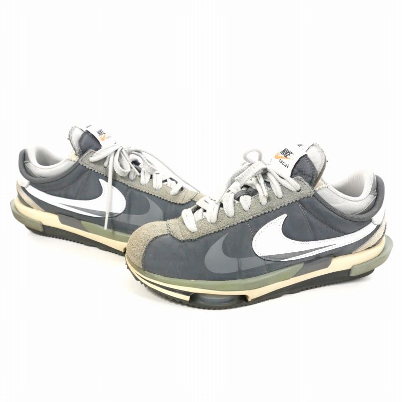 NIKE sacai ZOOM CORTEZ SP  ２８㌢ Zoom Cortez x sacai 'White and University Red' (DQ0581-100