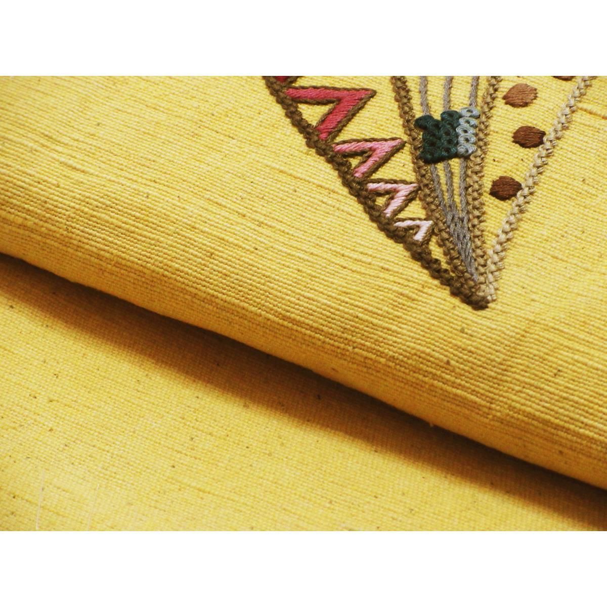 名古屋帯 紬織 刺繍加工 - メルカリ 