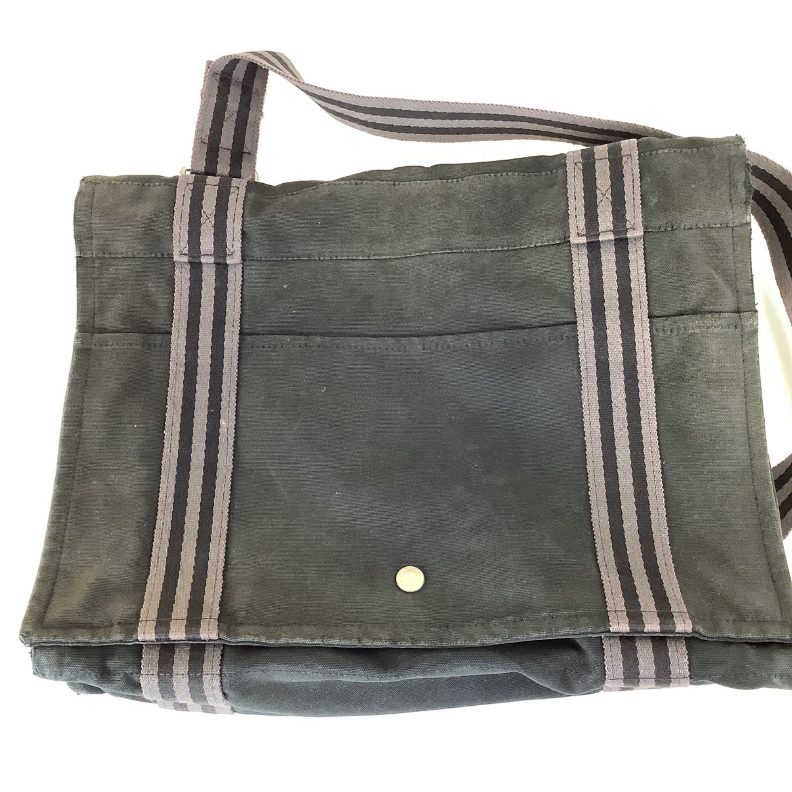 HERMES エルメス フールトゥ バサス MM ショルダーバッグ キャンバス レディース