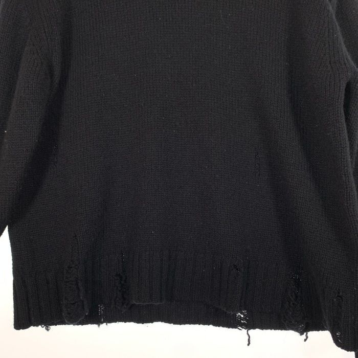 UNUSED アンユーズド 3g crew neck damage knit ダメージ加工 ウール