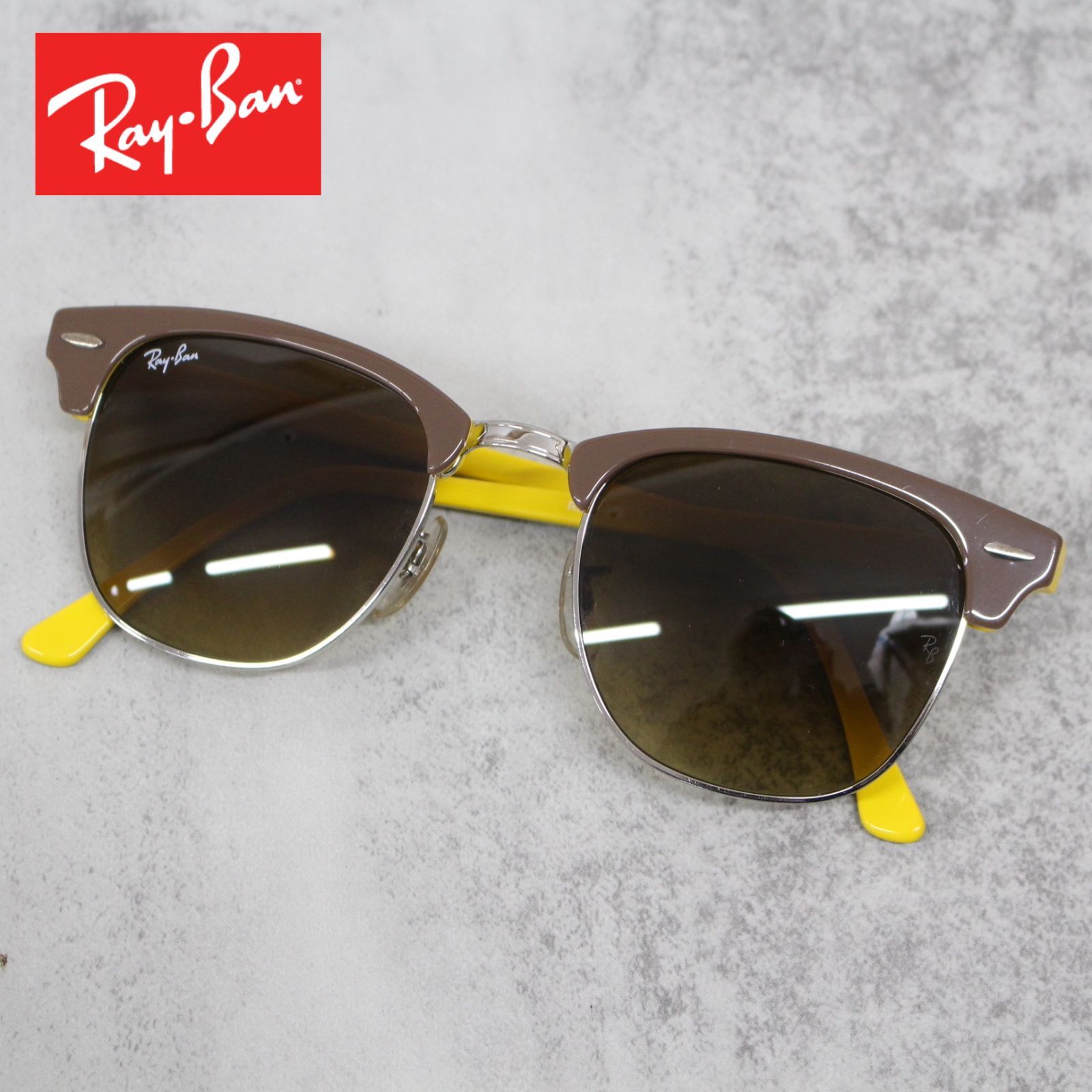 S084)【美品】Ray-Ban/レイバン CLUBMASTER/クラブマスター RB3016