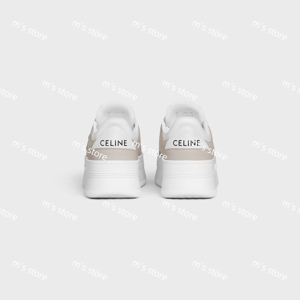 新品 CELINE セリーヌ ブロック スニーカー トリオンフ ホワイト
