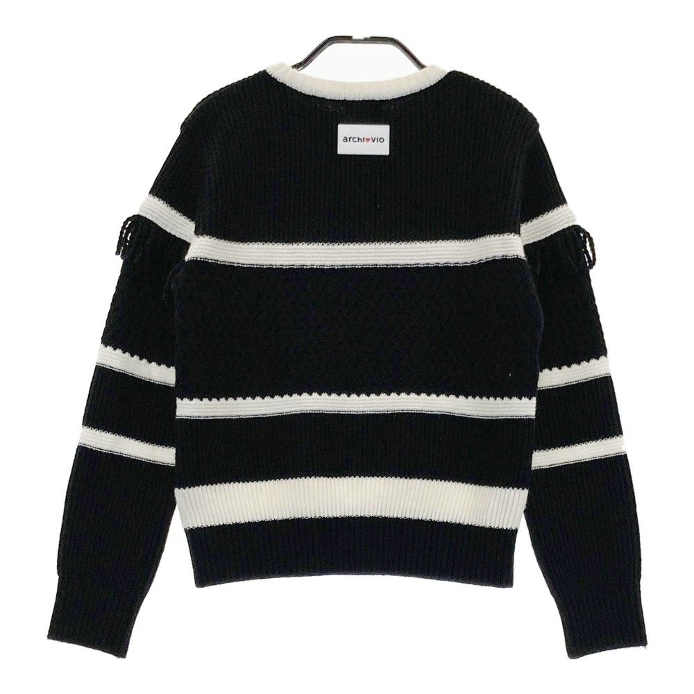 アルチビオ archivioストライプニットセーター&新品❤️グローブセット