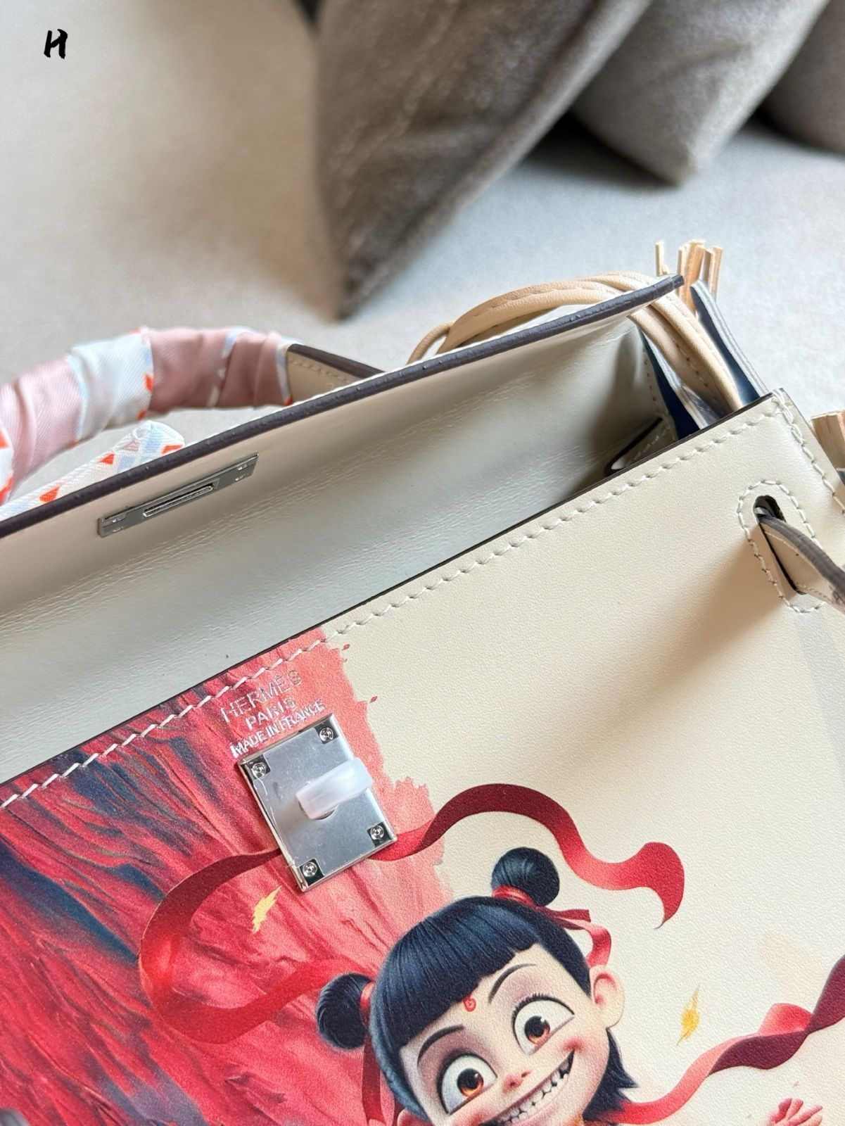 今日特価】Herm?s Kelly Box Leather 25cm NEZHA Co-Branded