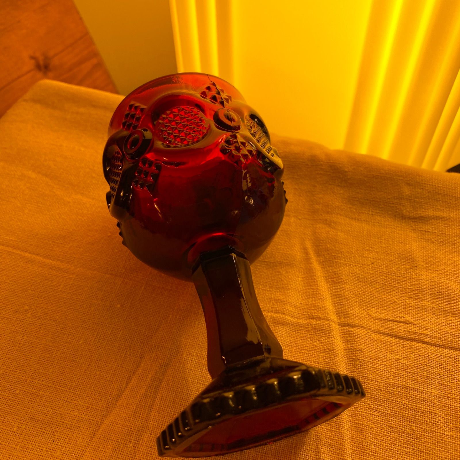 ワイングラス AVONヴィンテージケープコット1876 ルビーレッドレトロ