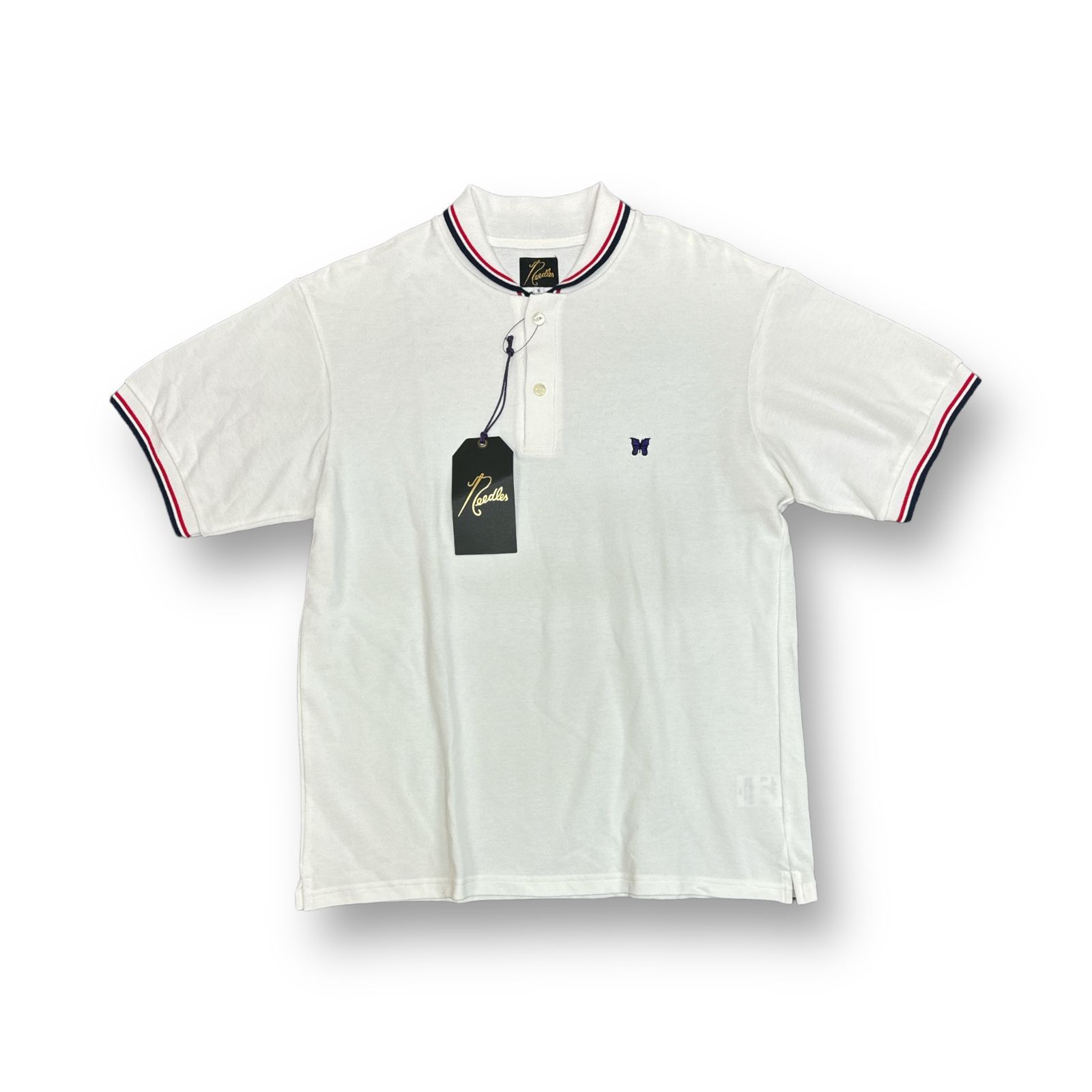未使用 Needles Shawl Collar S/S Polo ショールカラー 半袖ポロシャツ 
