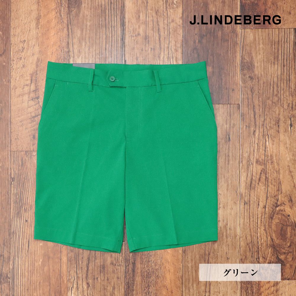 春夏|J.LINDEBERG|33インチ|ハーフパンツ 071-78543 ストレッチ スリムフィット スポーティ メンズ 紳士 ジェイリンドバーグ |緑|グリーン|ki191|