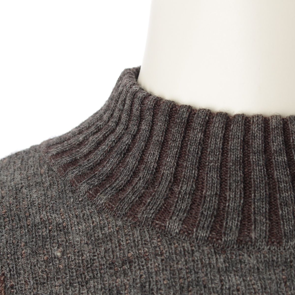 【超希少◎】ISSEY MIYAKE　ウールニット　モックネック　90s　美品◎ イッセイミヤケ 90s ウール モックネック デザイン ニット
