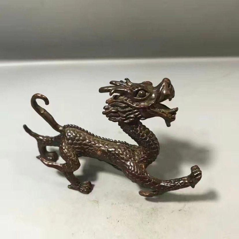 直送商品 銅細工 筆筒 五虎筆筒 装飾品 工芸品 美術品 置物（銅製 財福の 工芸品