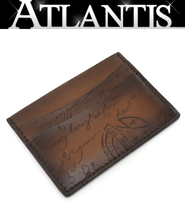 Berluti ベルルッティ カリグラフィー スクリット カードケース ボルドー 504291 ファッション Berluti ベルルッティ カリグラフィー