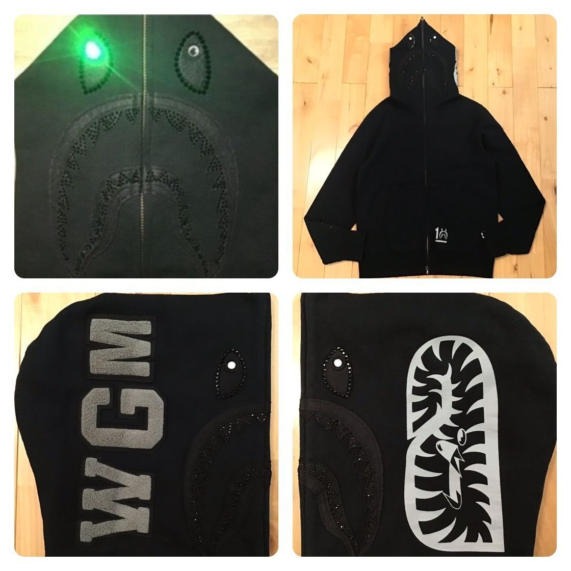 ☆ZOZO限定☆ スワロフスキー シャーク パーカー Mサイズ Swarovski