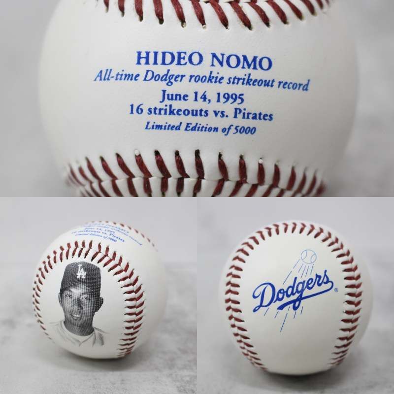 希少　レジェンド　ドジャーズ野茂ボール 野茂英雄 ドジャース 記念ボール FOTOBALL - メルカリ