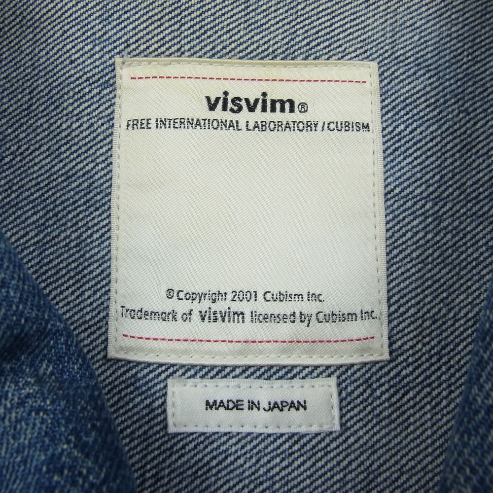 VISVIM ビズビム 0118105006003 18SS SS 101 JKT DAMAGED デニム