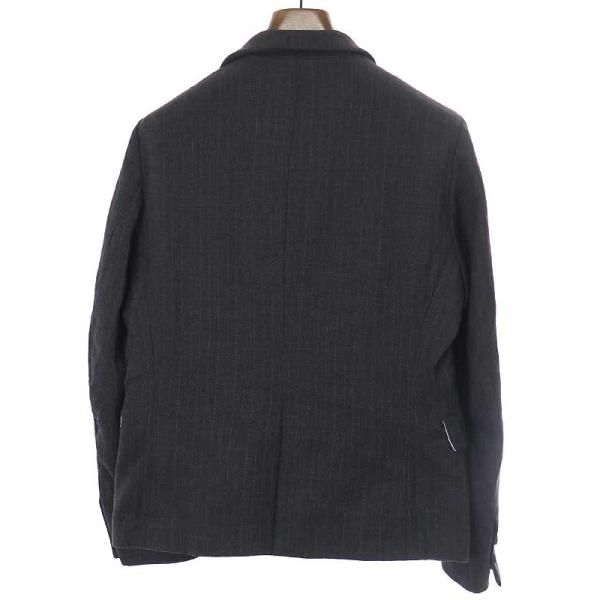 Bergfabelバーグファベルストライプチロルジャケットチャコールグレー 