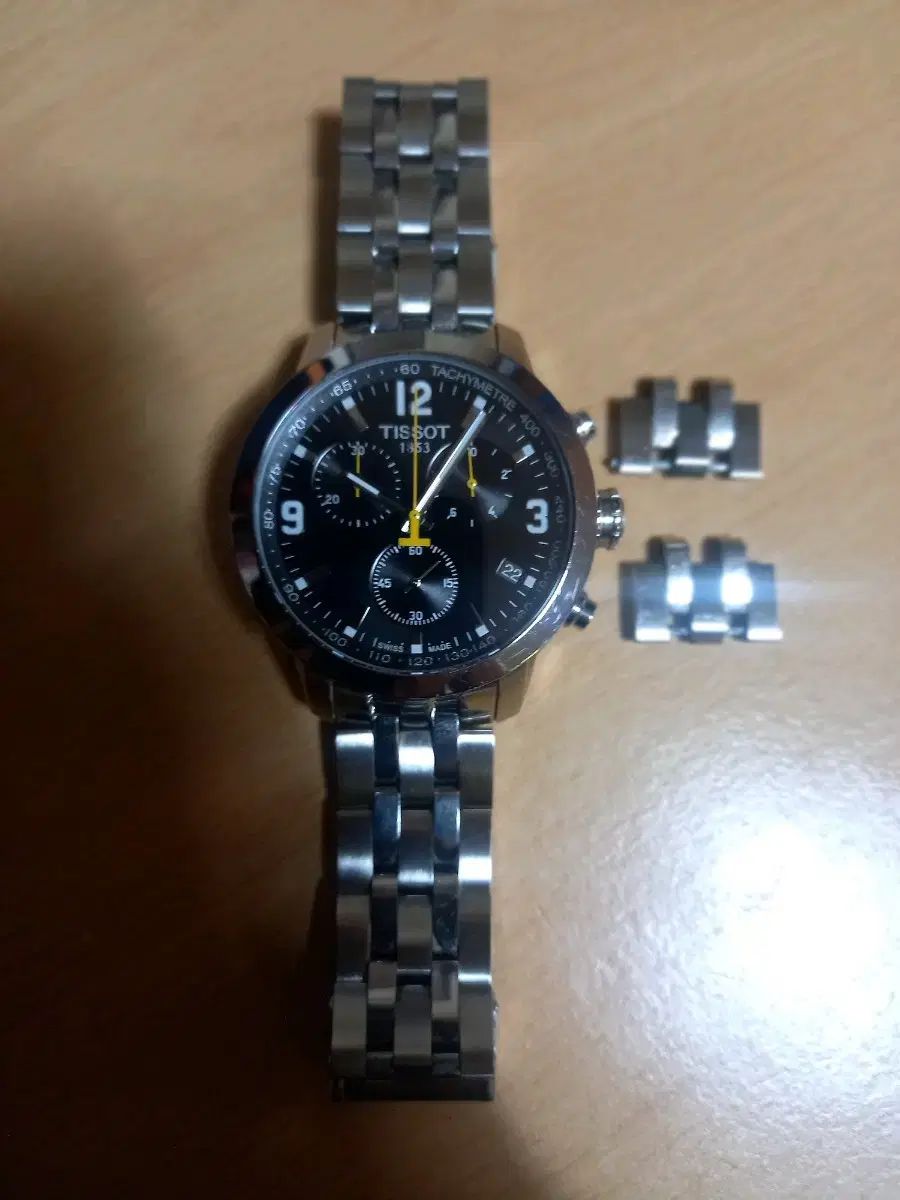 TISSOT PRC200 クロノグラフ ブラック メタル
